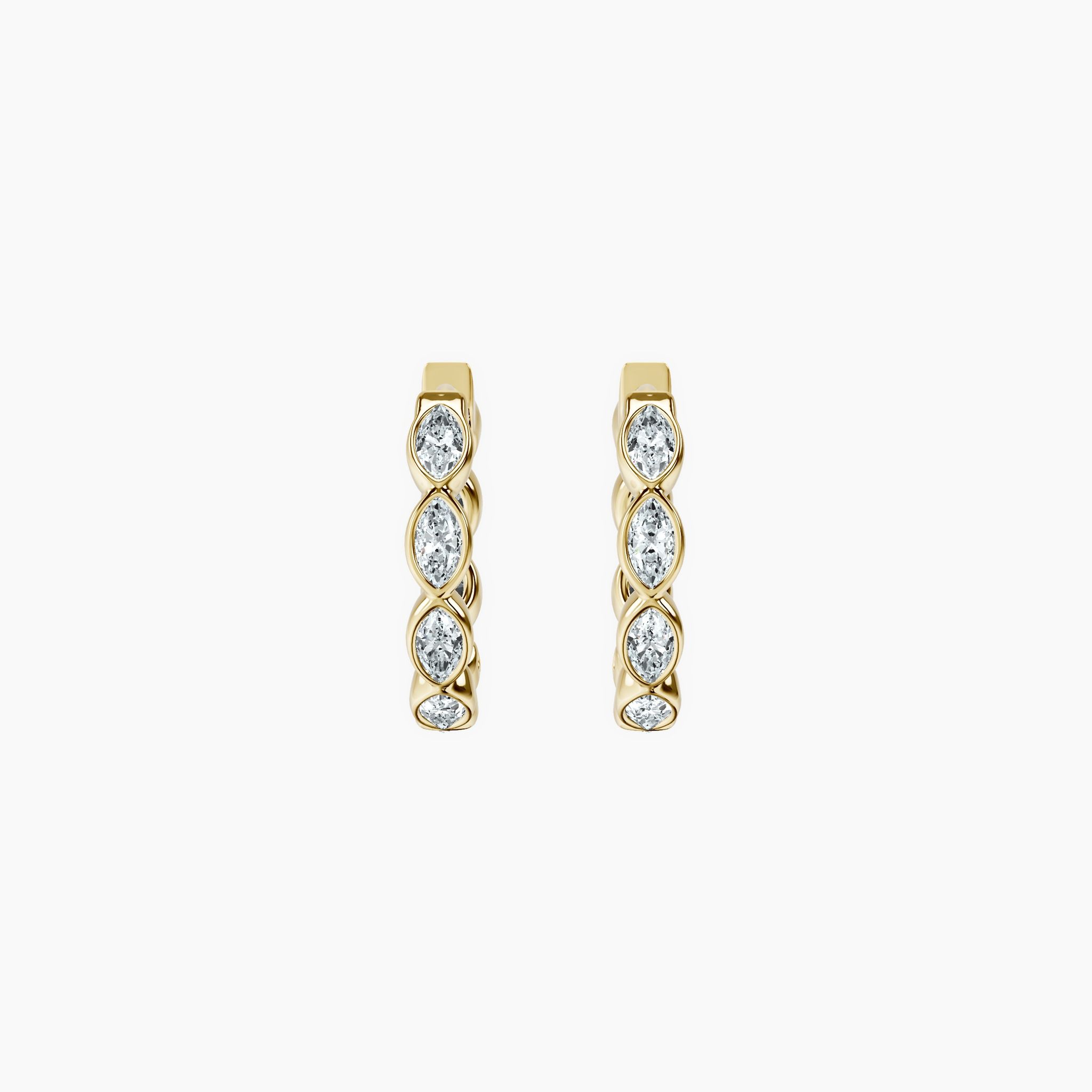 Bubble Marquise Hoops — view 1