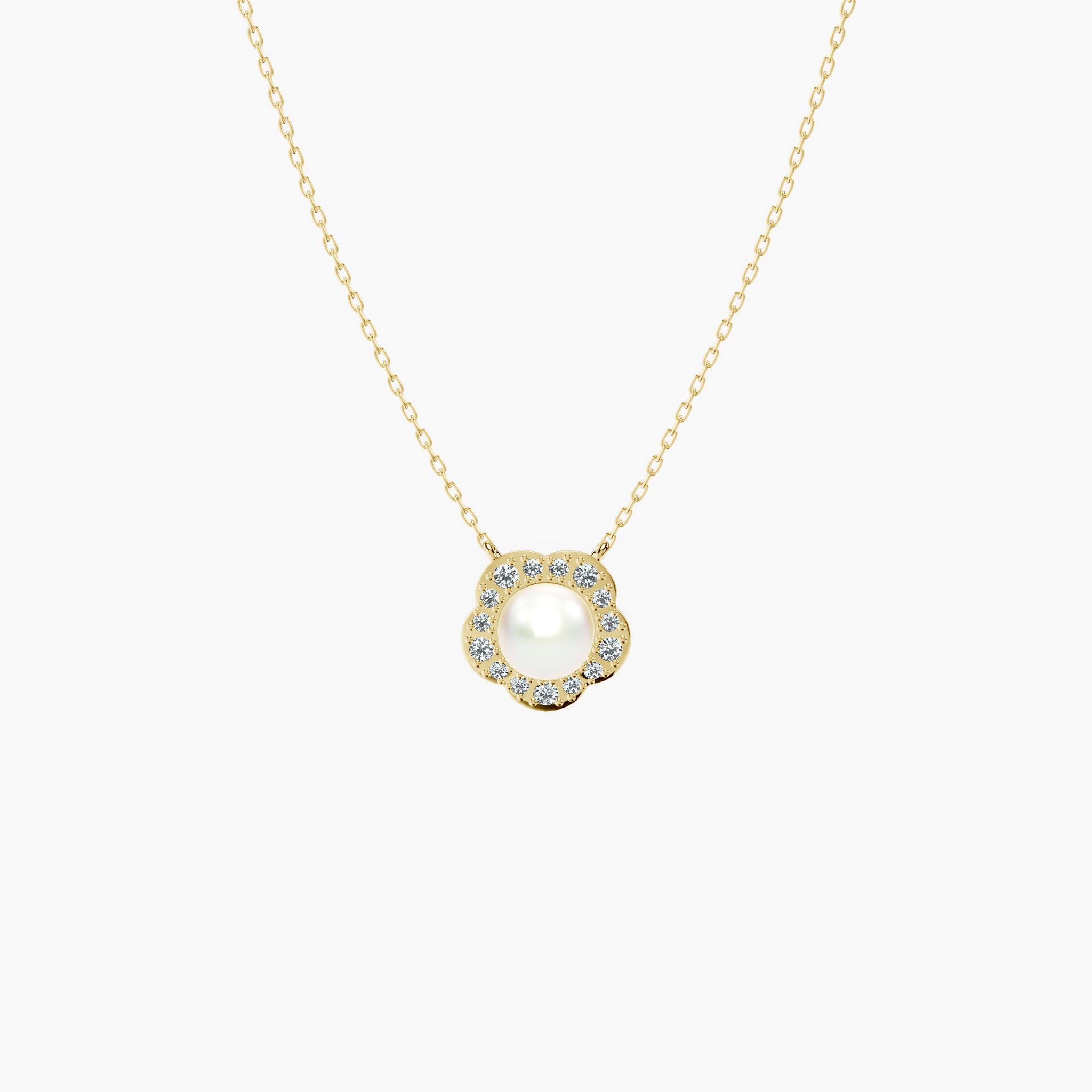 Pearl Petal Necklace — view 1