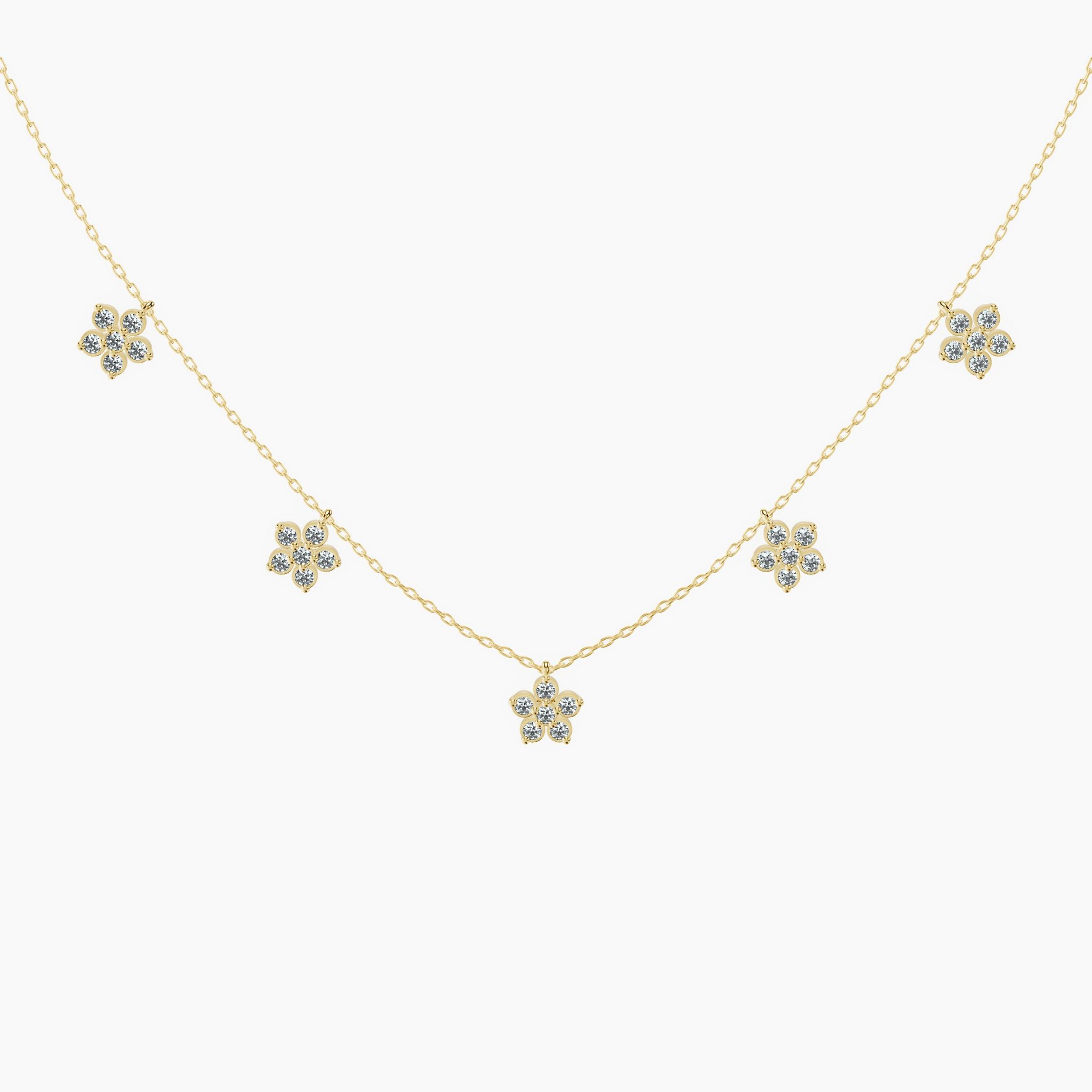 Petal Thread Necklace — view 1