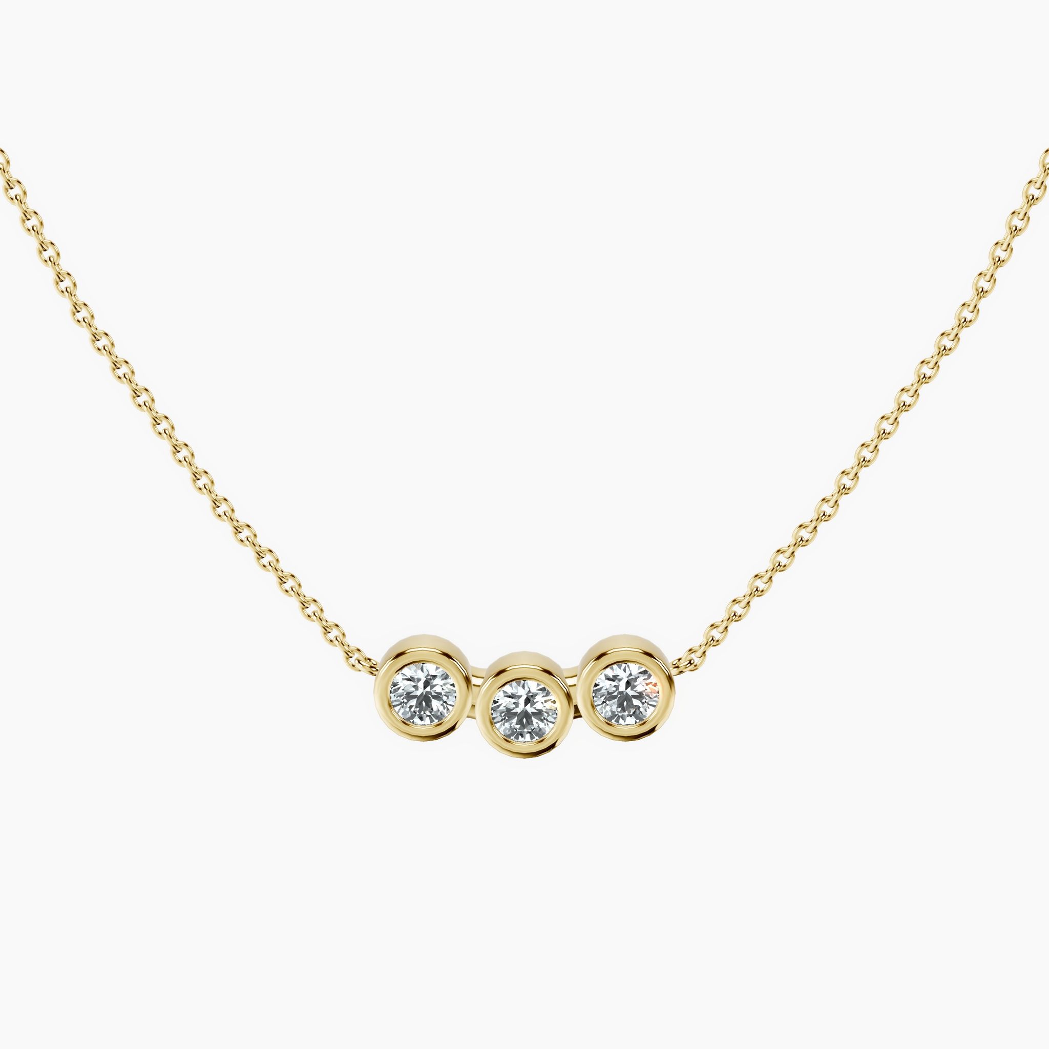 Bubble Round Trio Necklace — view 1