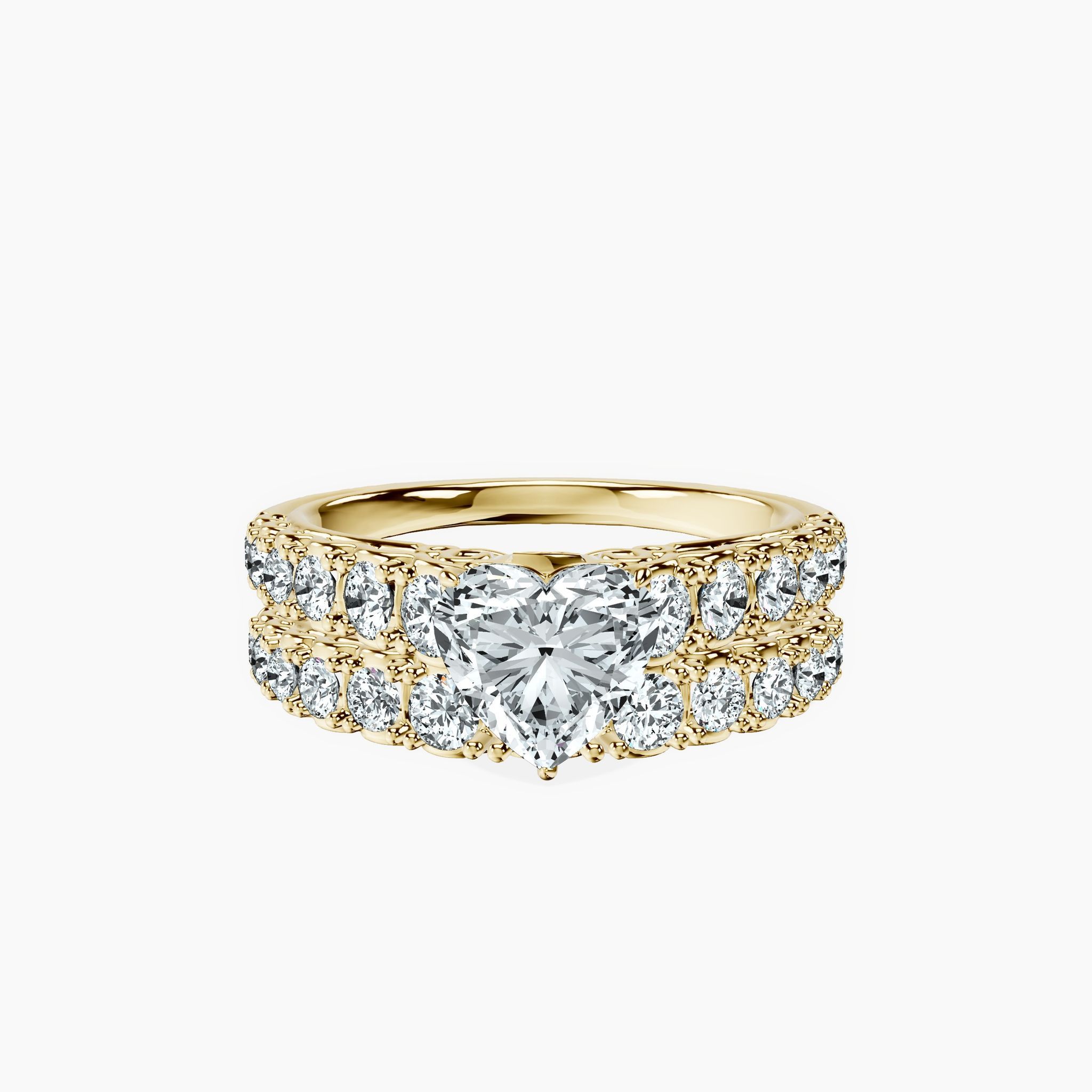 Graduated Heart Ring