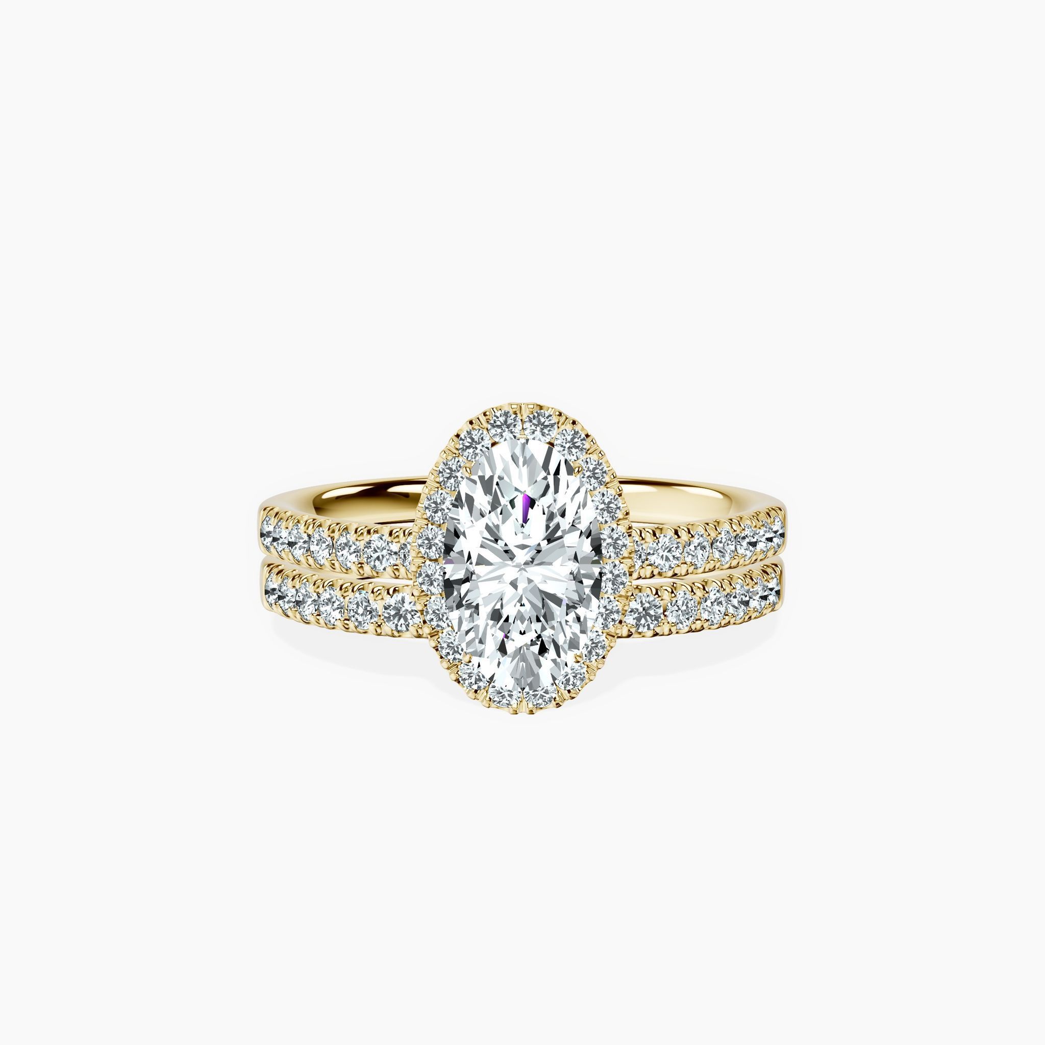 Timeless Halo Oval Ring