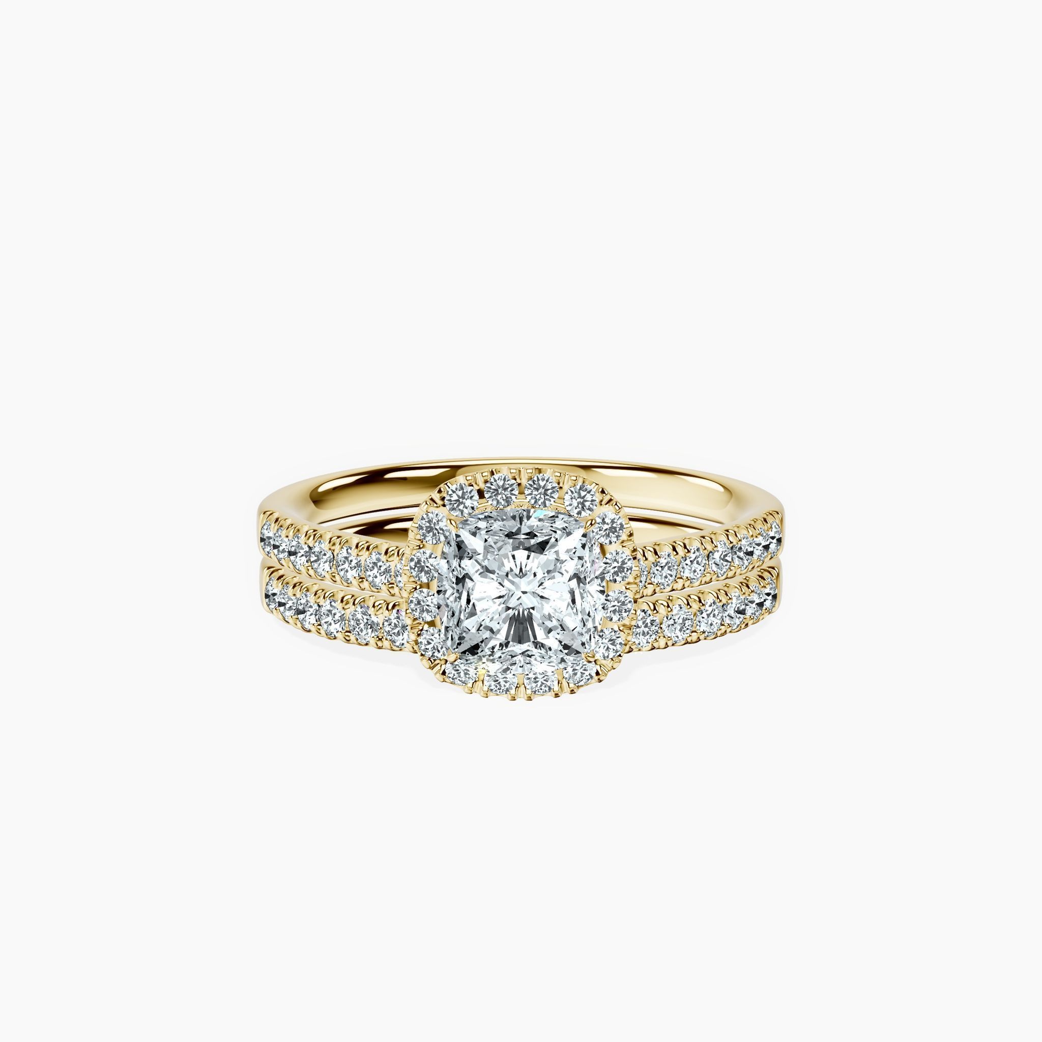 Timeless Halo Cushion Ring — view 1
