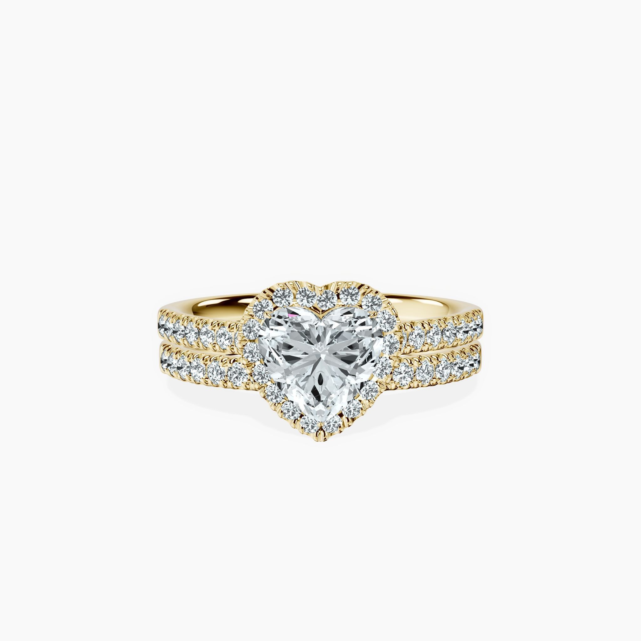 Timeless Halo Heart Ring