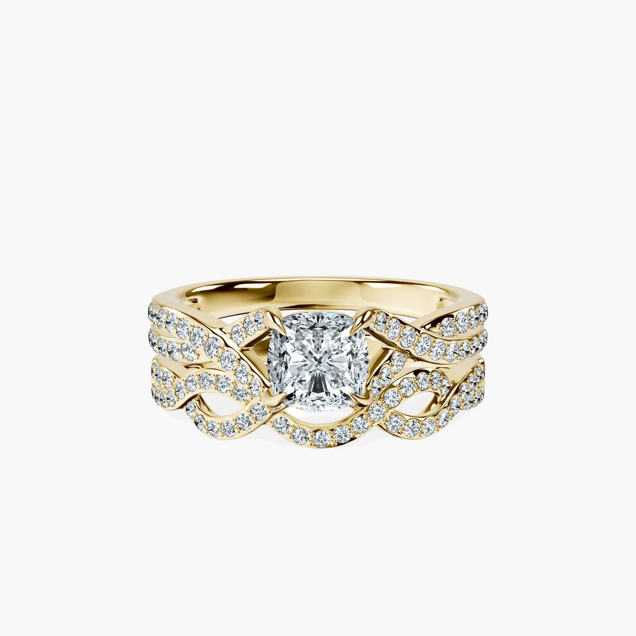 Twisted Cushion Ring