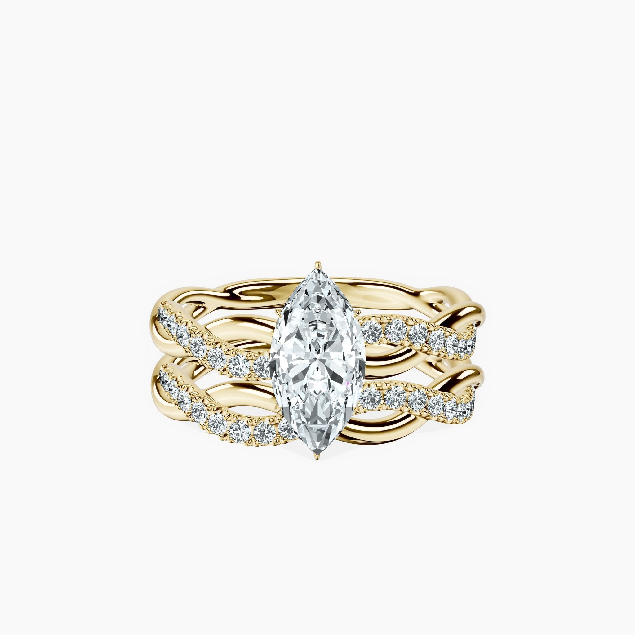 Entwined Marquise Ring — view 1