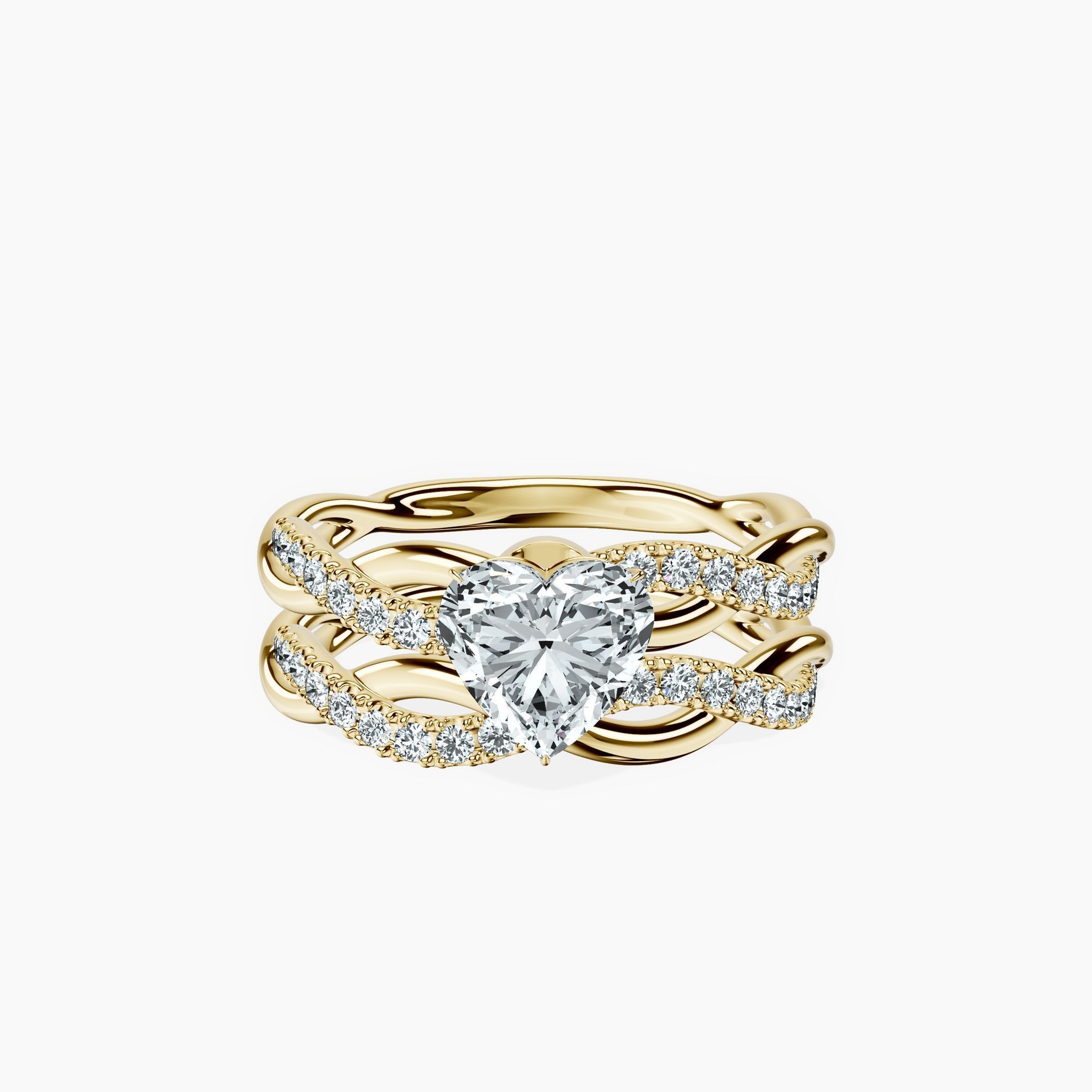 Entwined Heart Ring — view 1