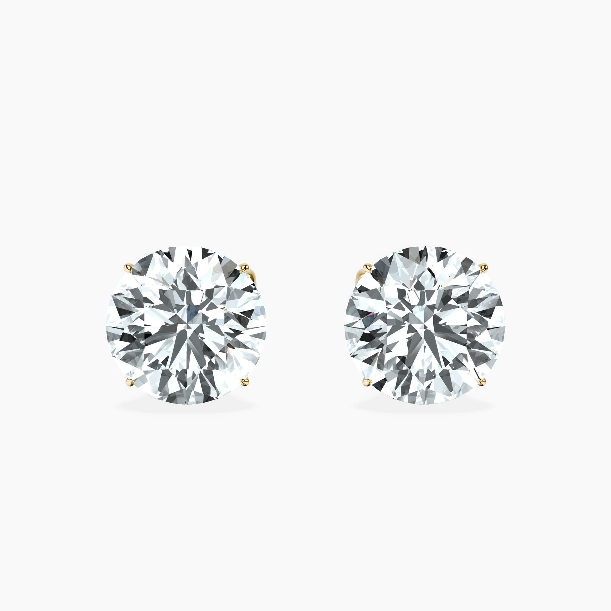 4 Prong Round Studs — view 1