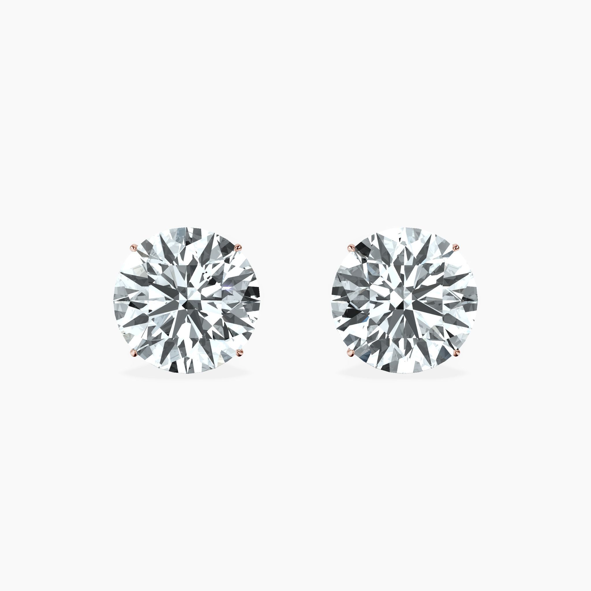 Martini 4 Prong Round Studs