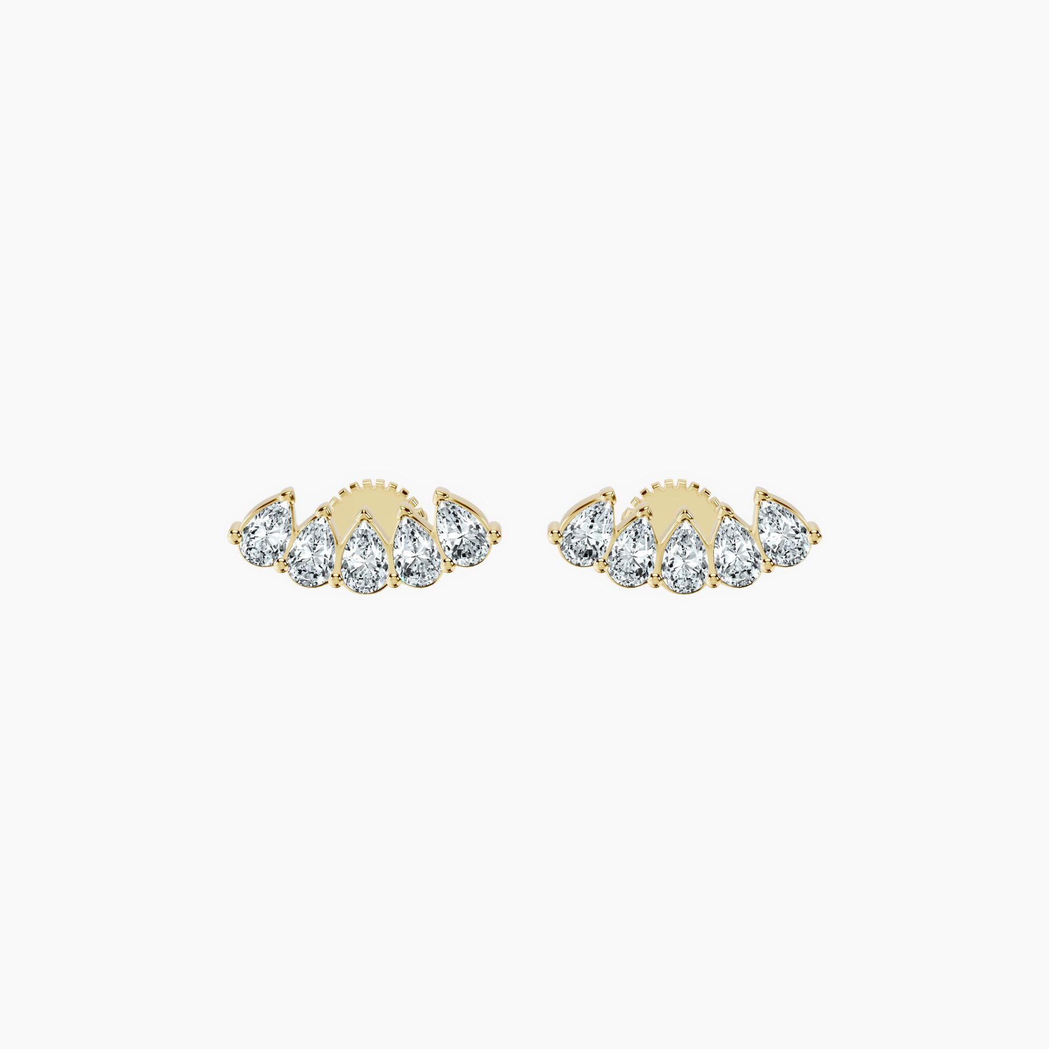 Pear Cascade Studs — view 1