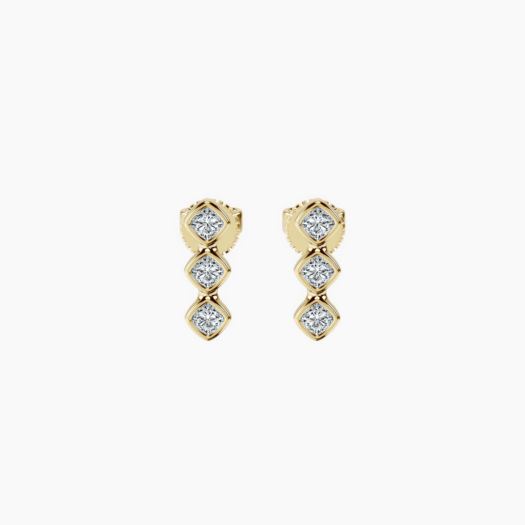 Bubble Cushion Trio Studs — view 1