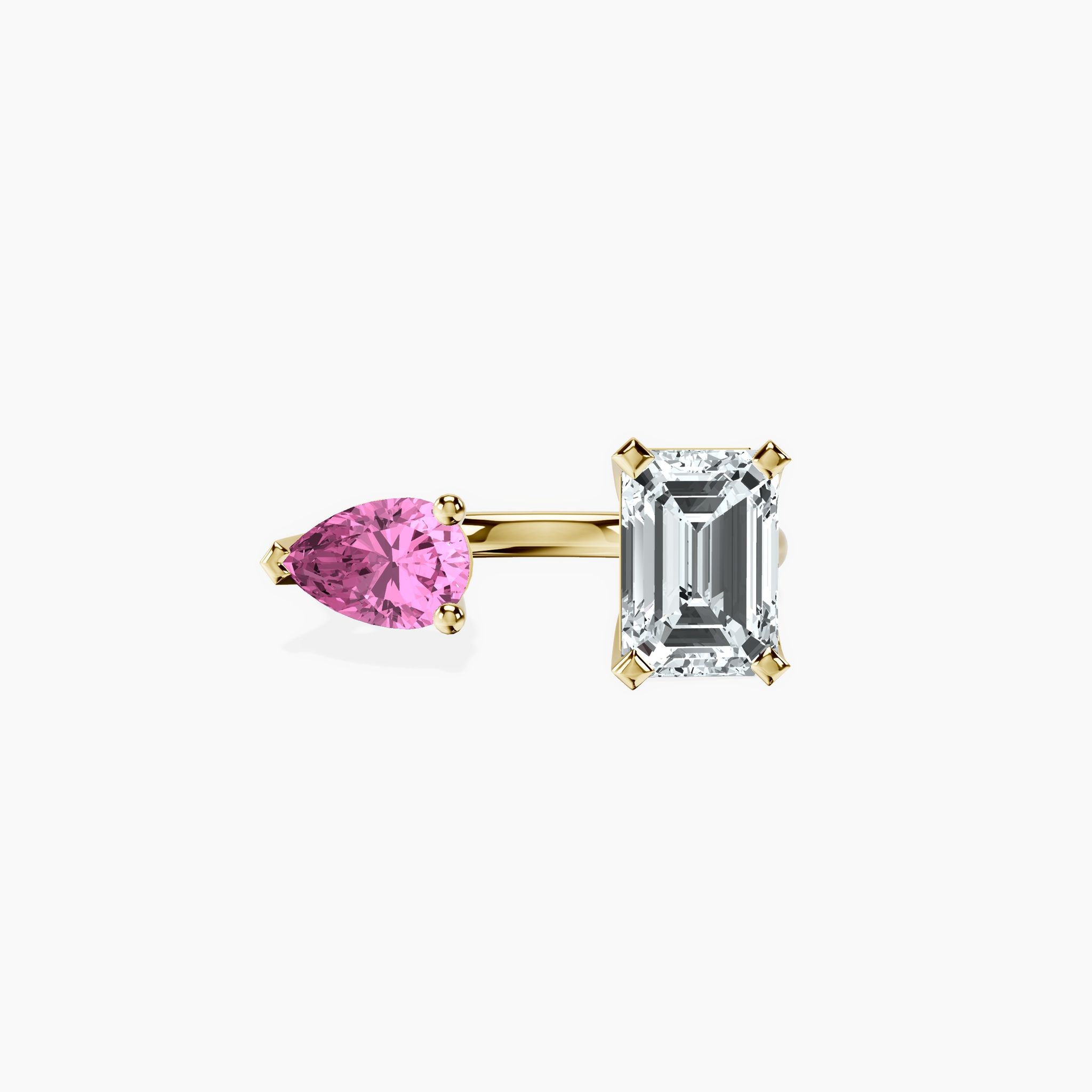 Pink Duality Cuff Ring — view 1