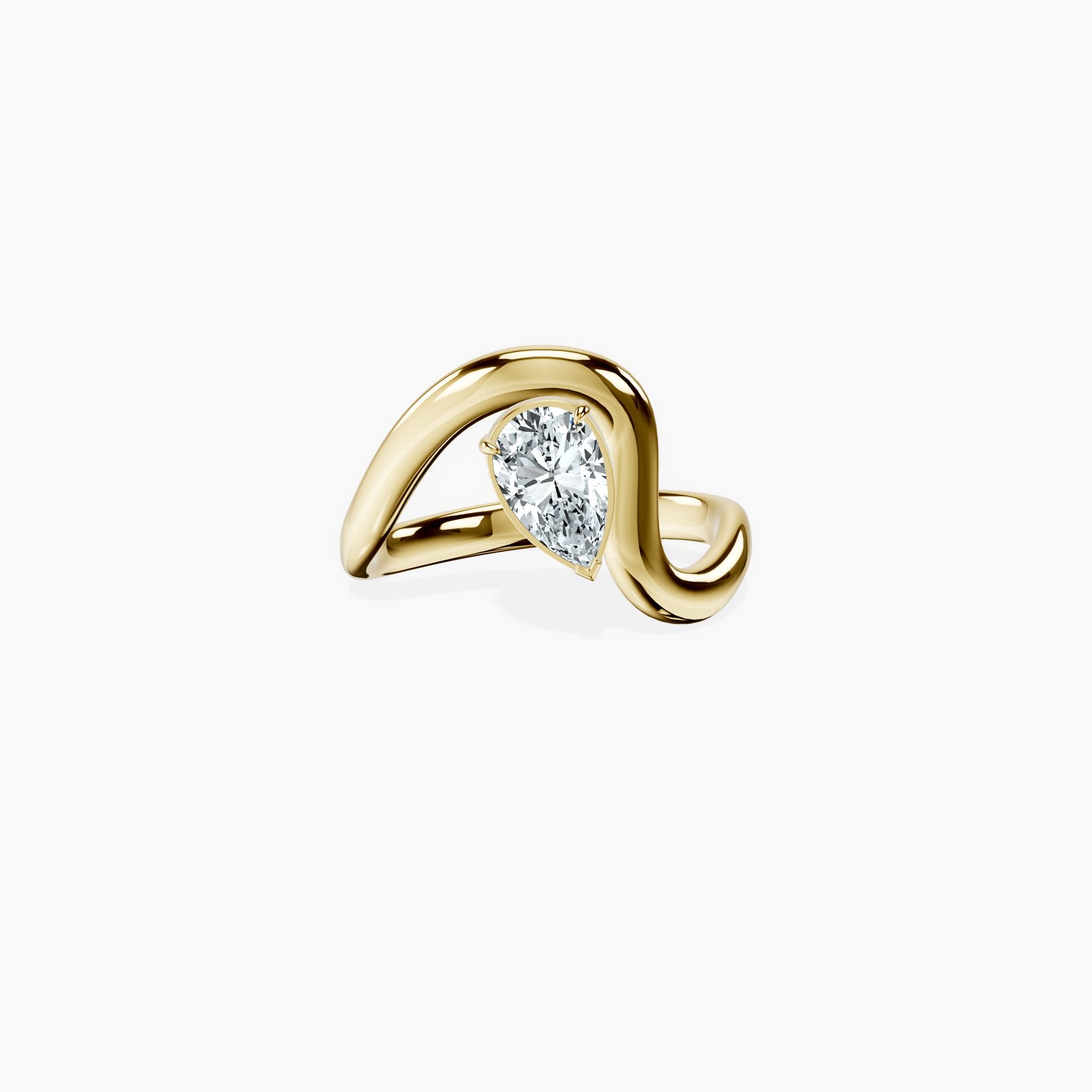 Colette Pear Ring — view 1