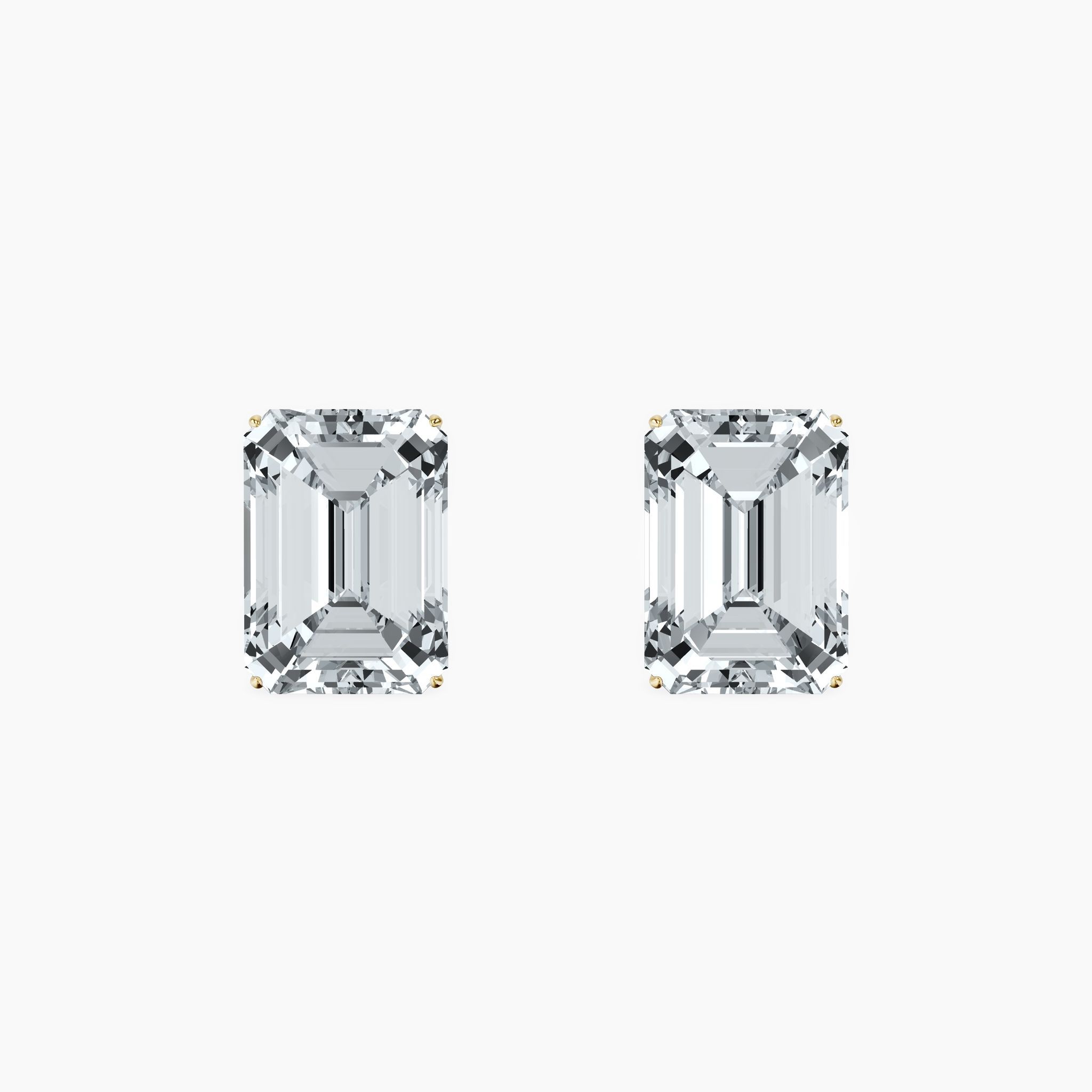 Martini 4 Prong Emerald Studs