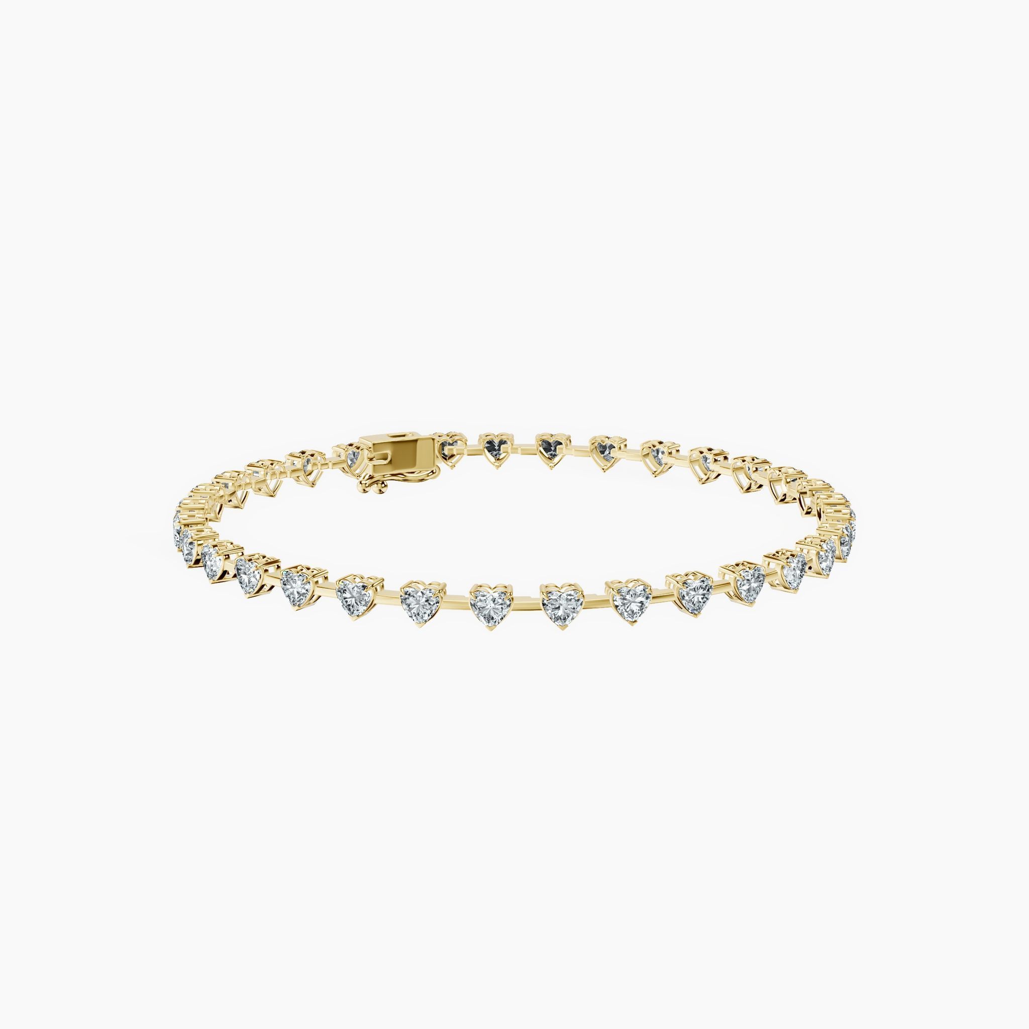 Heart Link Tennis Bracelet