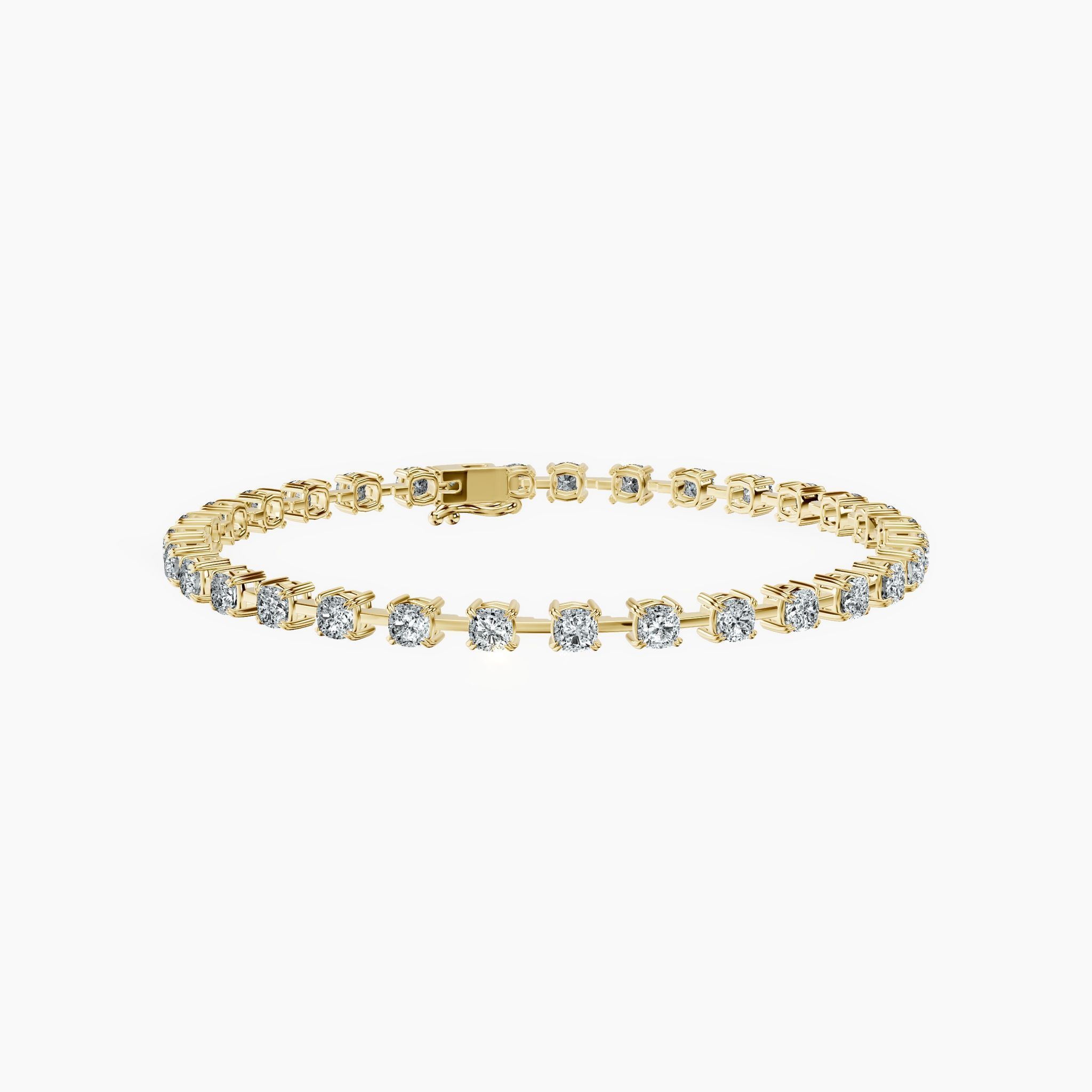 Cushion Link Tennis Bracelet