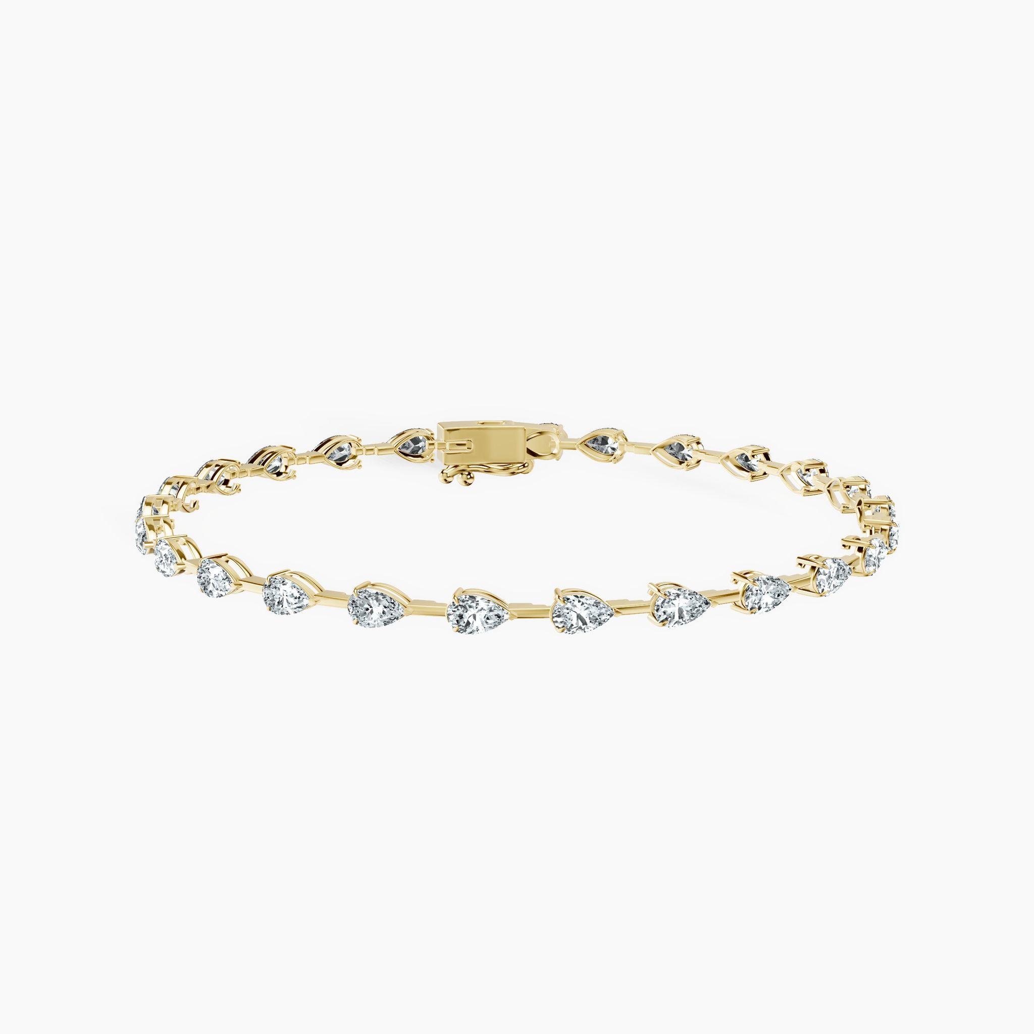 Pear Link Tennis Bracelet