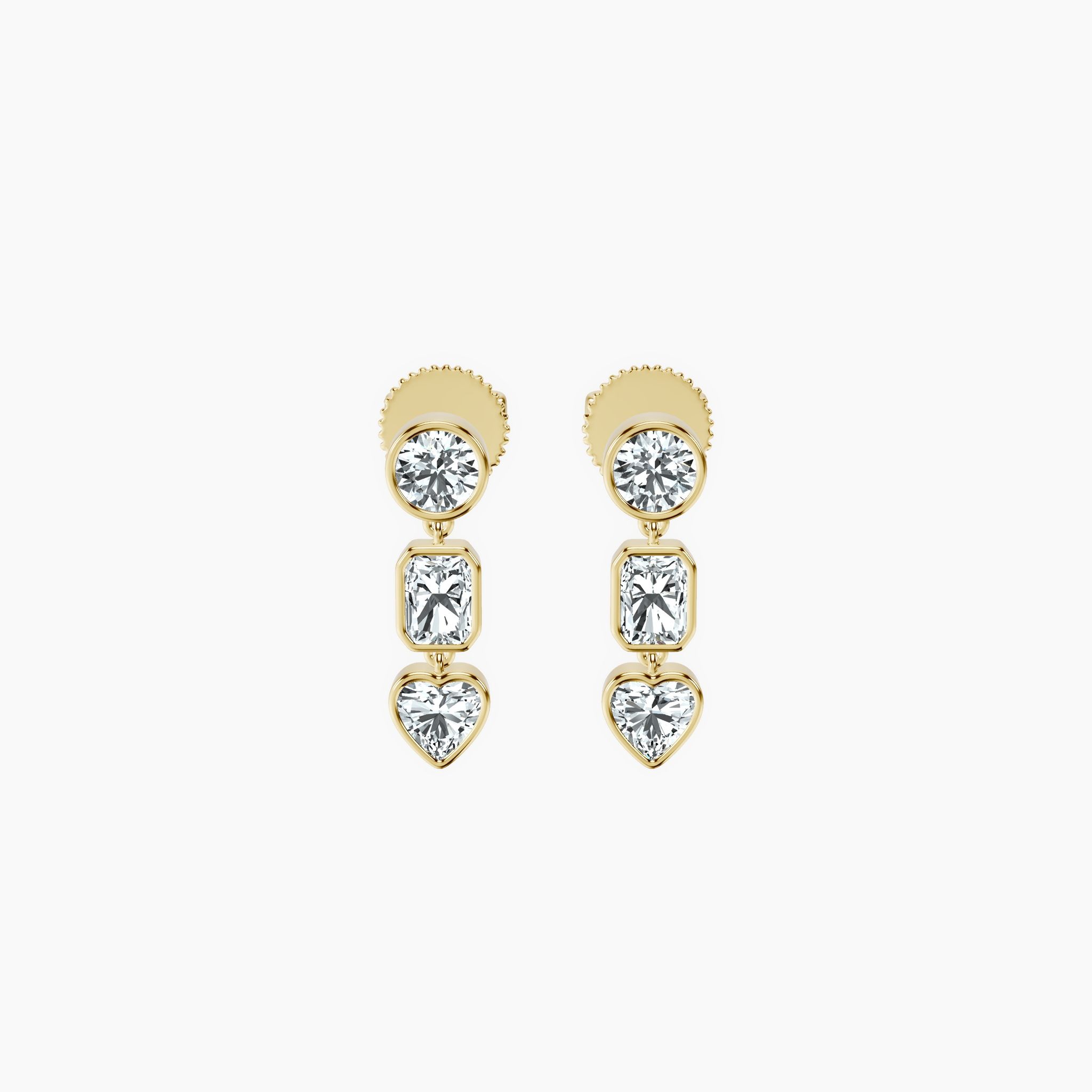 Bubble Heart Cascade Earrings — view 1