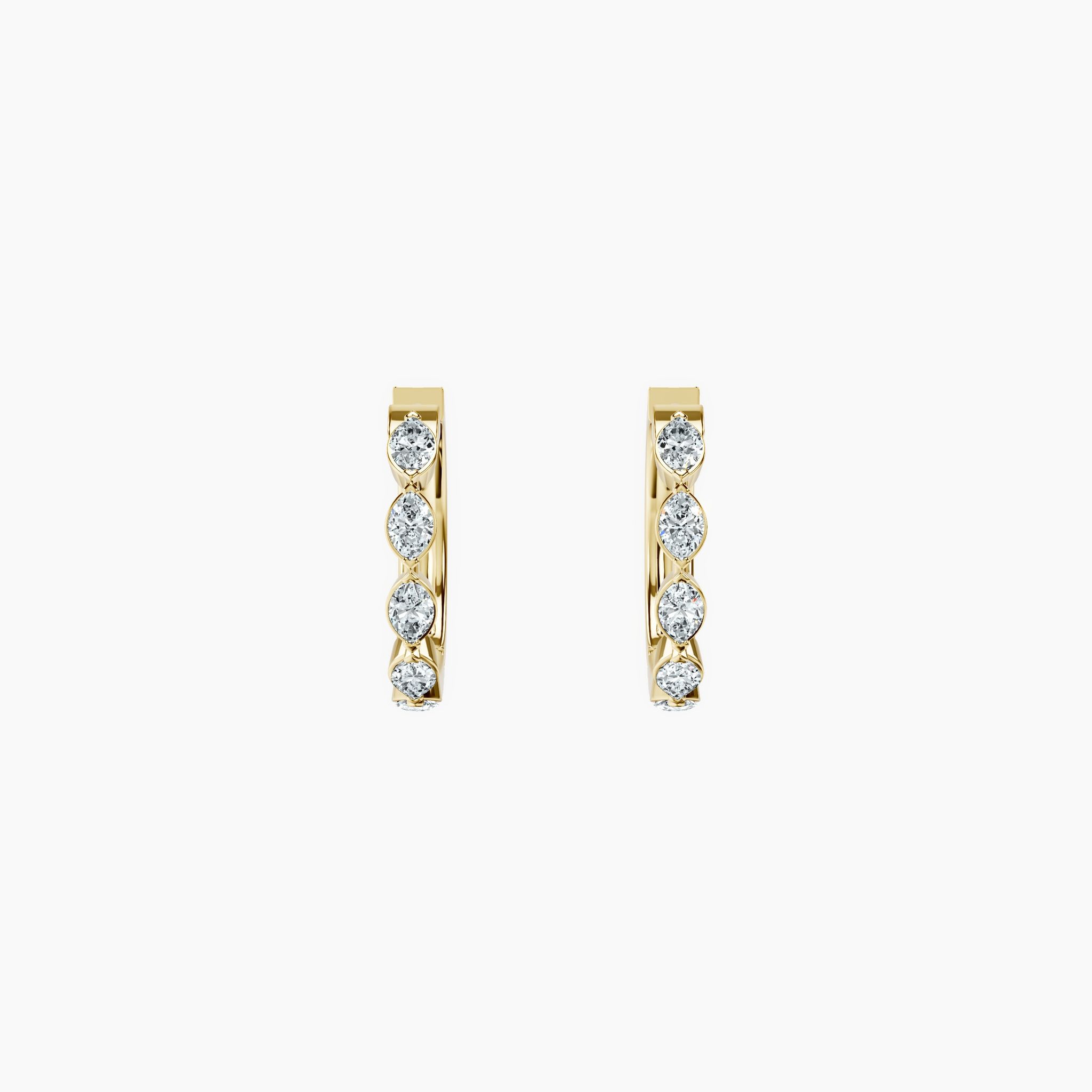Marquise Bloom Hoops — view 1