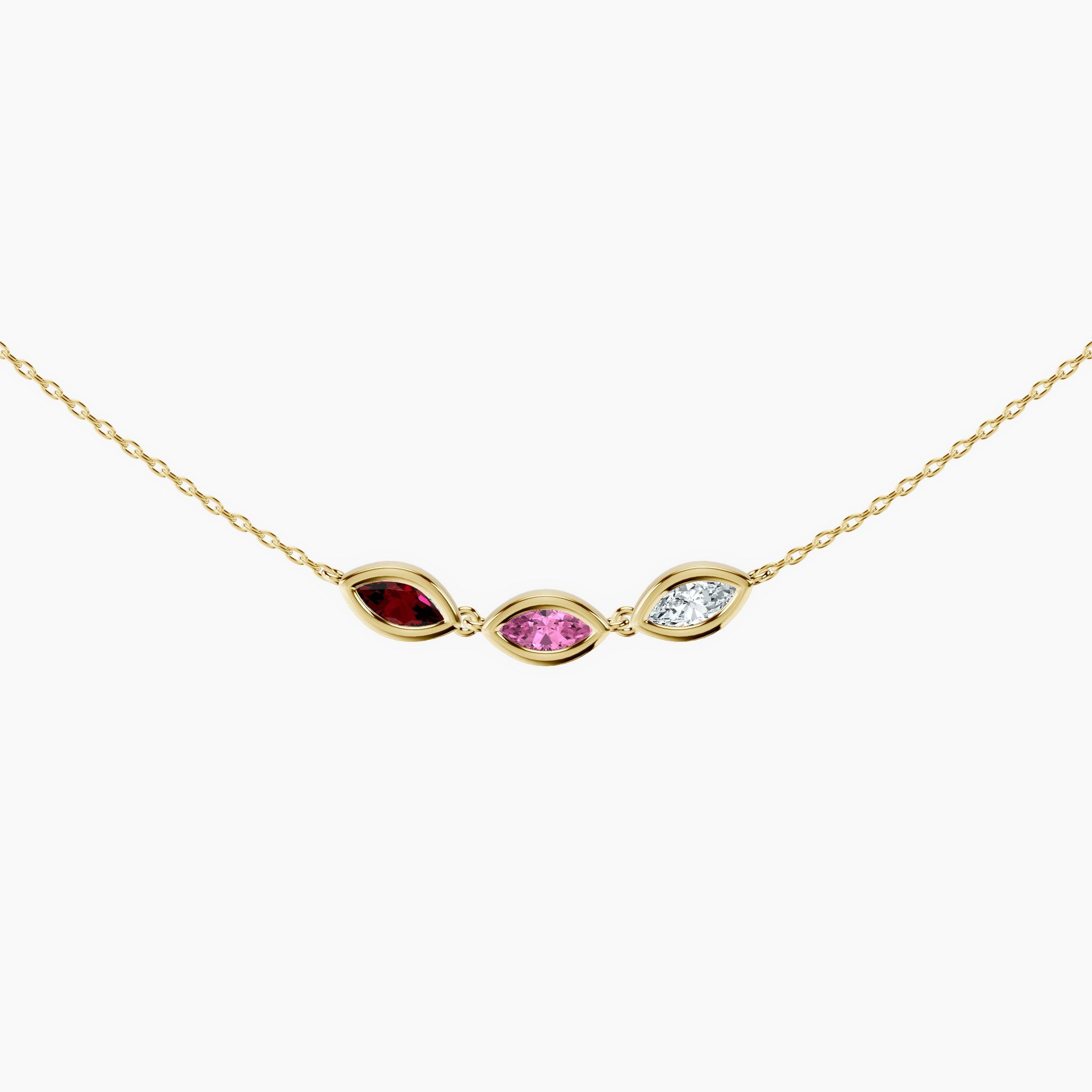 Trinity Marquise Necklace — view 1