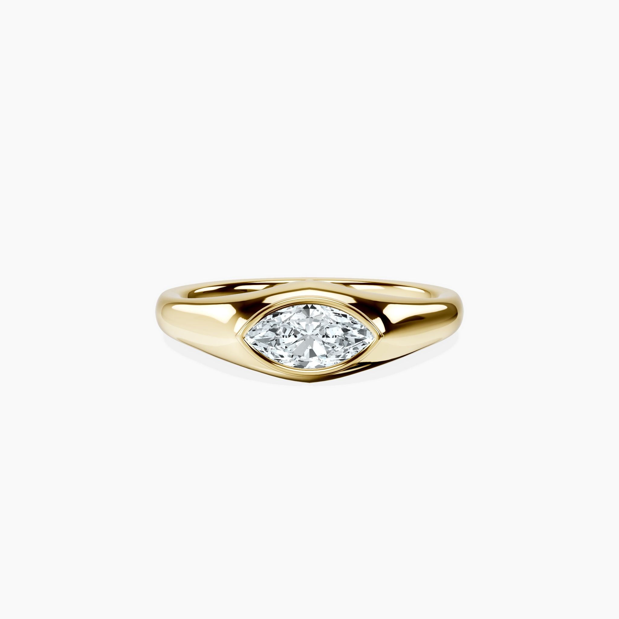 Marquise Signet Ring — view 1
